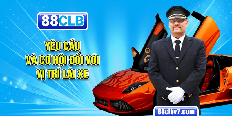 Yêu cầu và cơ hội đối với vị trí lái xe